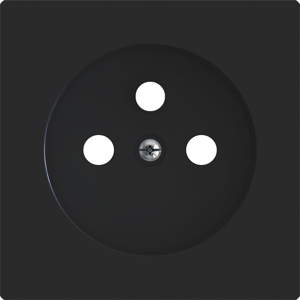 Zennio ZS55 - Penaarde centraalplaat (Antraciet) voor 8300005