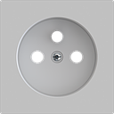 Zennio ZS55 - Penaarde centraalplaat (Zilver) - VPE=10