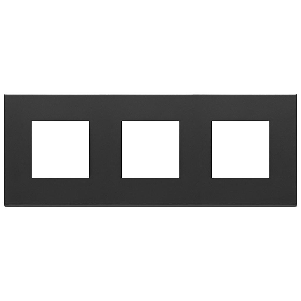 Vimar Eikon Exé - Plaque de Recouvrement 6M - 2+2+2x71 (Métal - Anthracite)