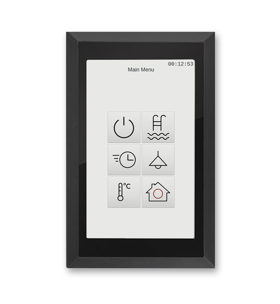 Arcus-EDS Touch_IT AC4 - 4,3" (Aluminium, geborsteld geannodiseerd- zwart)