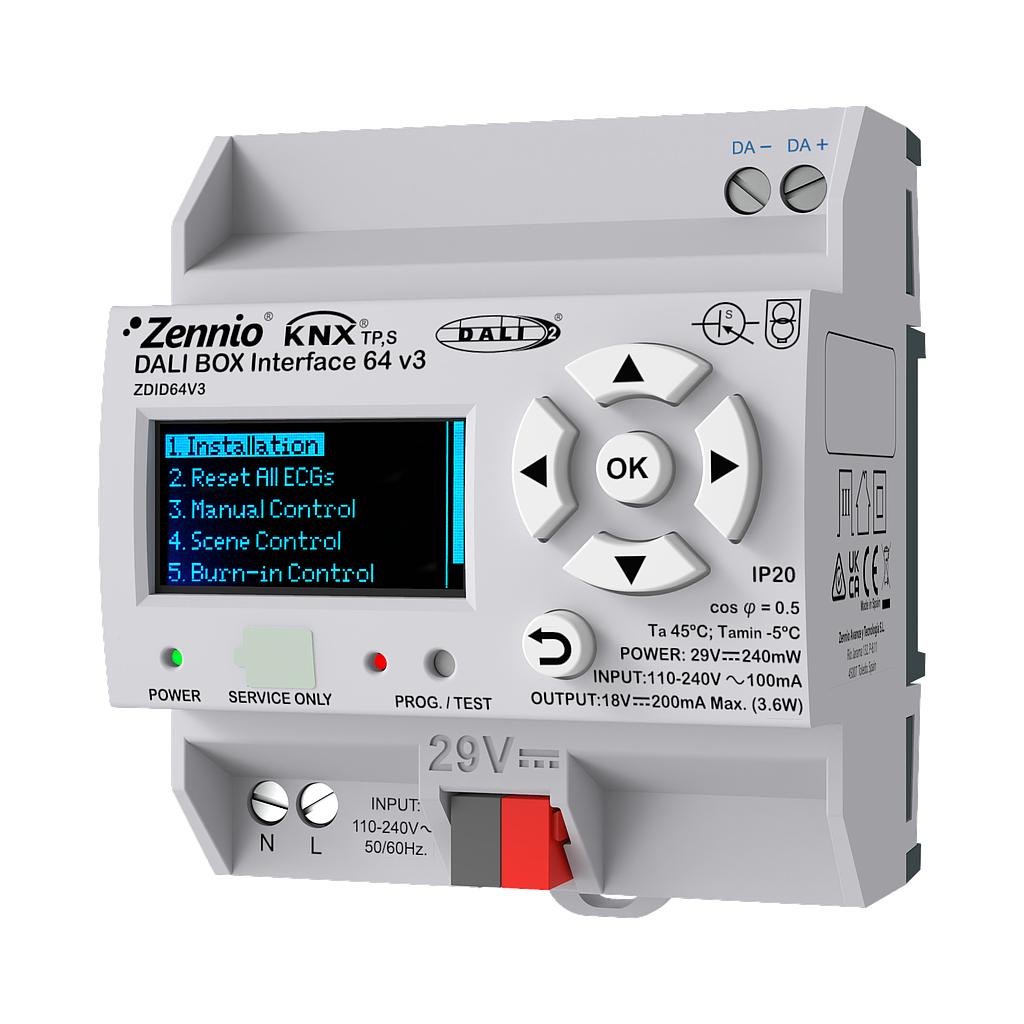 Zennio DALI-BOX Interface 64 v3