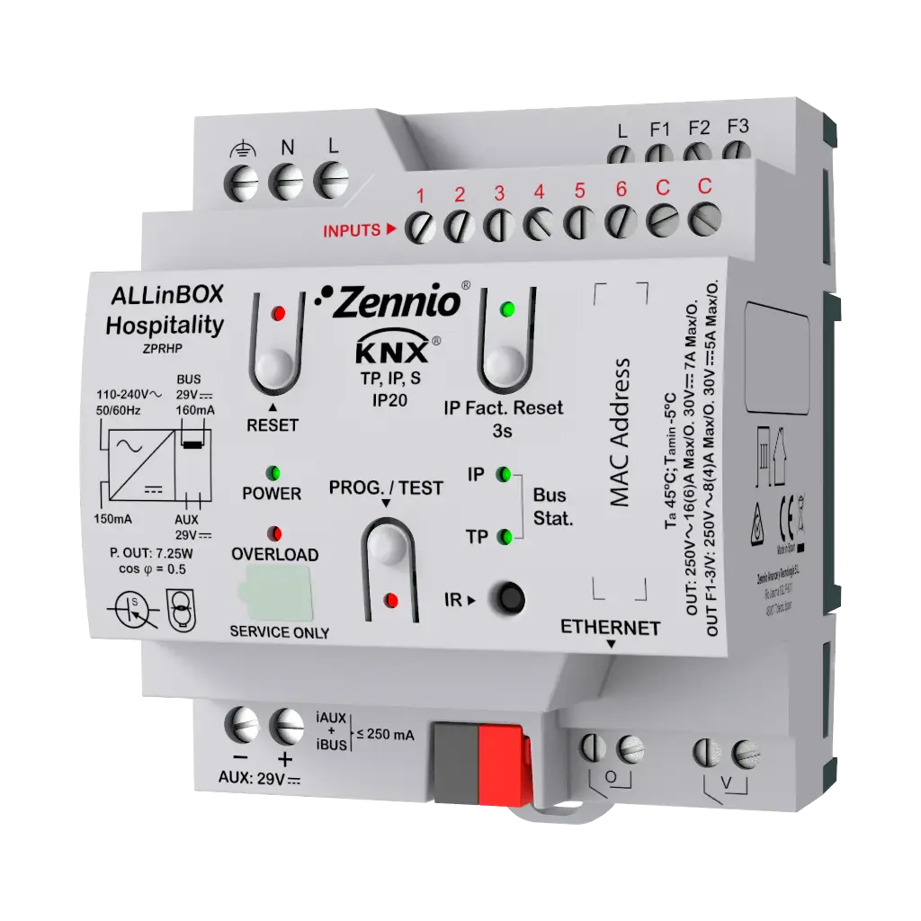 Zennio ALLinBOX Hospitality