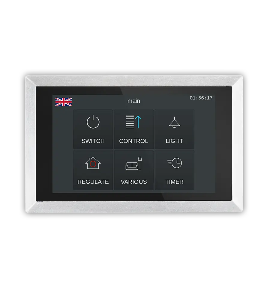 Arcus-EDS Touch_IT AC4 - 4,3" (Aluminium, geborsteld geannodiseerd- zilver)
