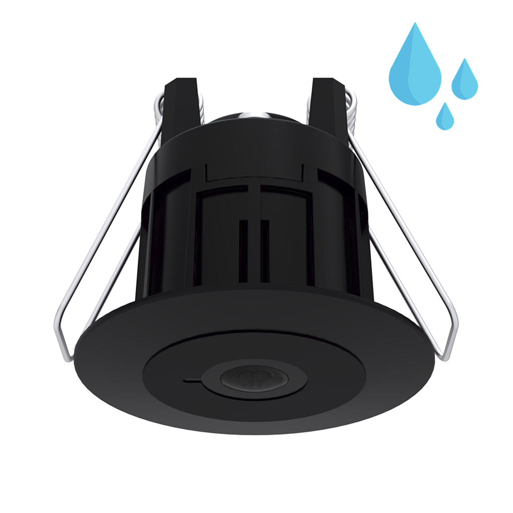 Faradite Motion Sensor 360 IP67 - Volt Free (Zwart)