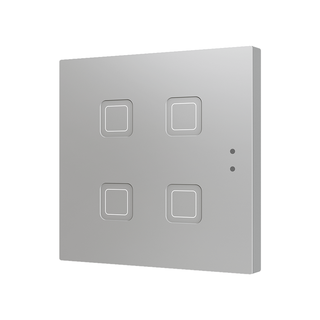 Zennio Tecla 4 (Zilver)