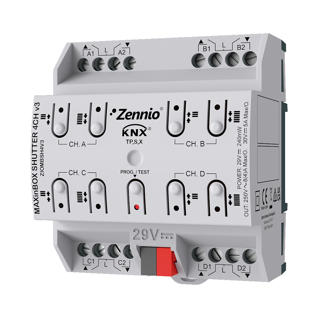 Zennio MAXinBOX SHUTTER 4CH v3