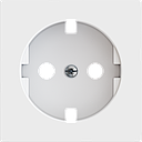 Zennio ZS55 - Centraalplaat voor schuko stopcontact met schroeven ZE8300003 (Mat wit)