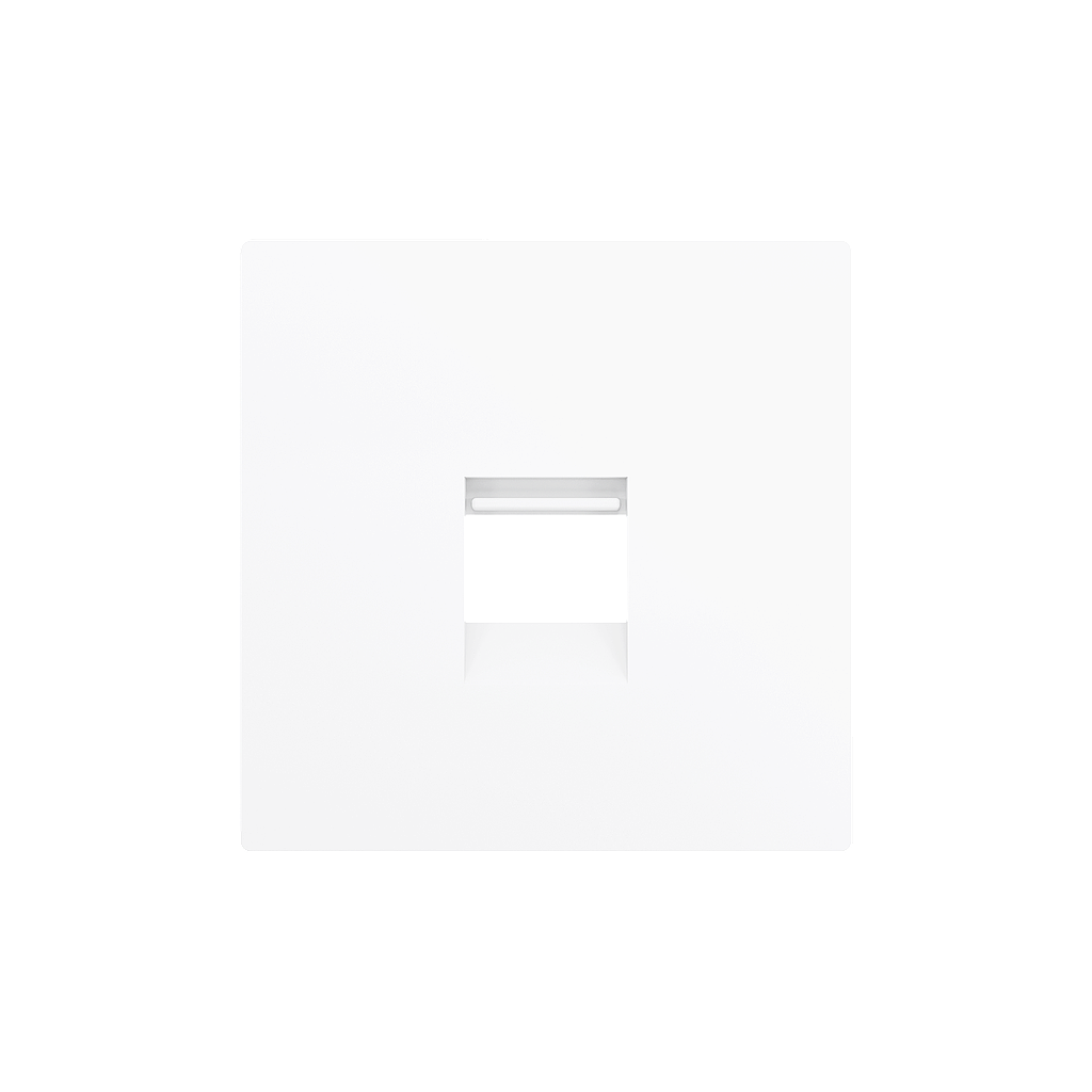 Zennio ZS55 - Cache pour connecteur RJ45 simple (Blanc mat)