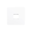 Zennio ZS55 - Centraalplaat voor enkele RJ45 connector (Mat wit)