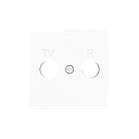 Zennio ZS55 - TV-R/SAT centraalplaat (Mat wit)