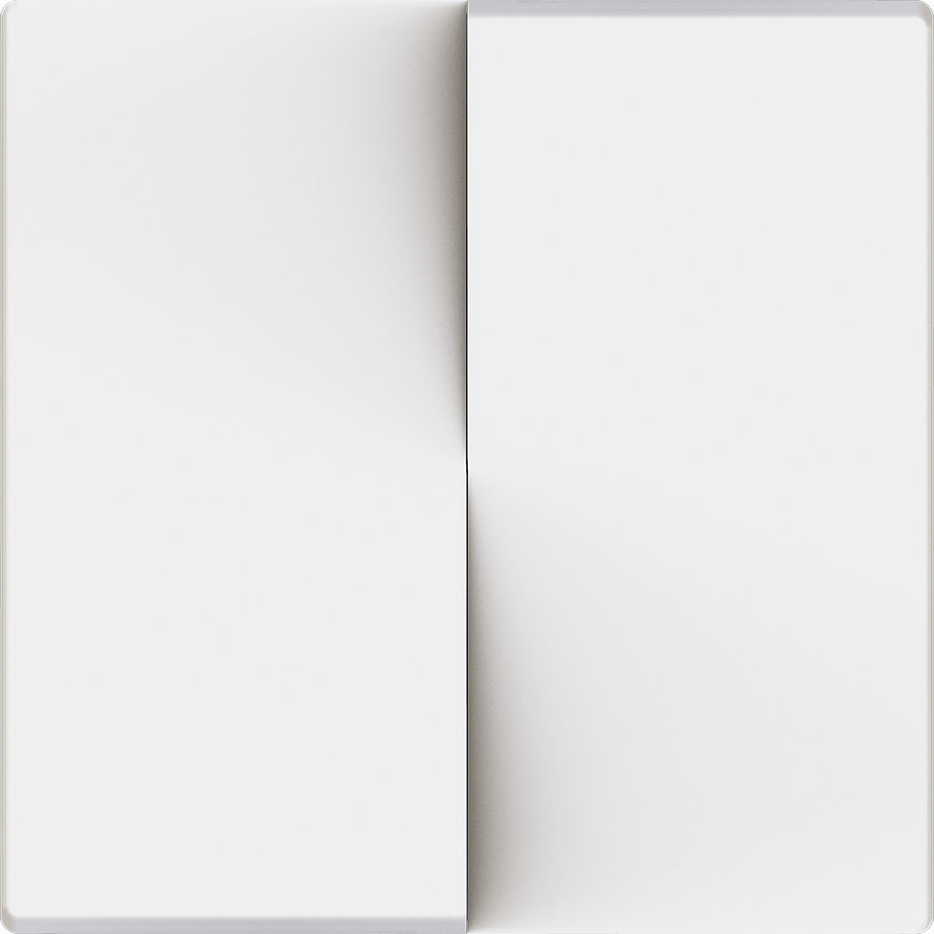 Zennio ZS55 - Recouvrement pour interrupteur double (Blanc mat)