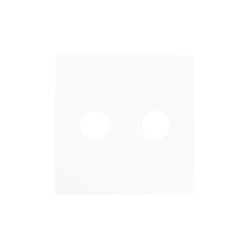 Zennio ZS55 - RCA centraalplaat (Mat wit)