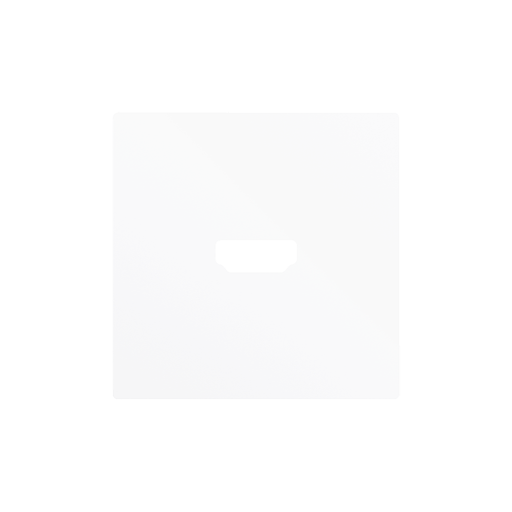 Zennio ZS55 - HDMI centraalplaat (Mat wit) - VPE=10