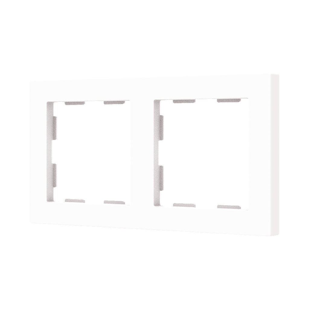 Zennio ZS55 - Afdekraam 2M (Mat Wit)