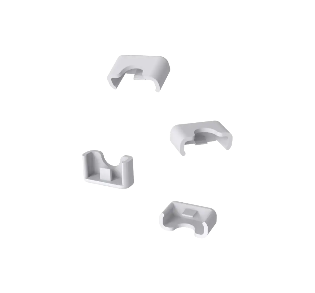 Zennio Peigne de pontage des communs - Embout de protection en plastique - 12 unités