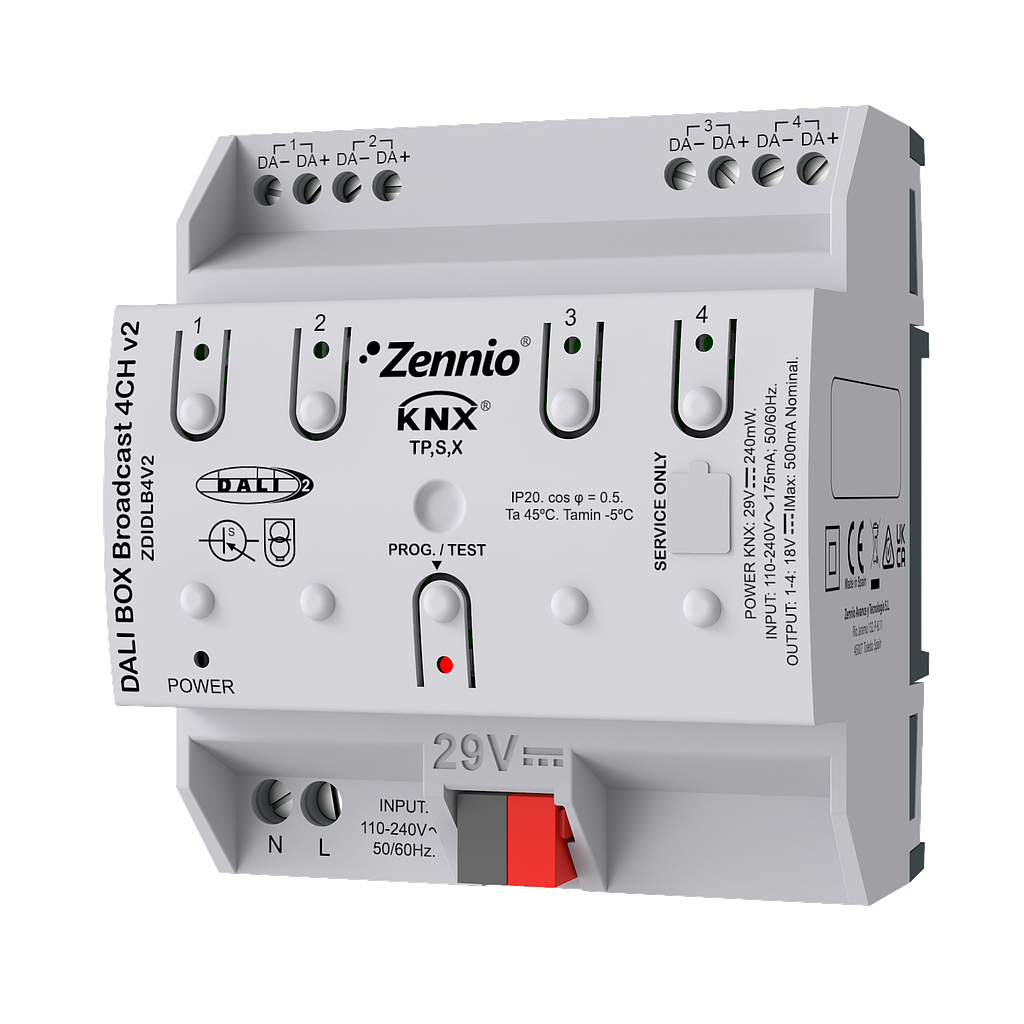 Zennio DALIBOX Broadcast 4CH v2