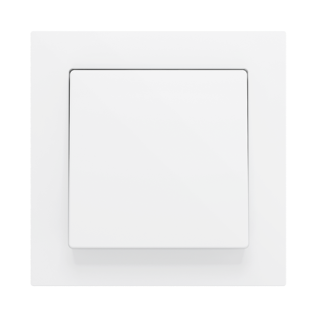 Zennio ZS55 - Bouton poussoir Soft - simple 1-p (Blanc)