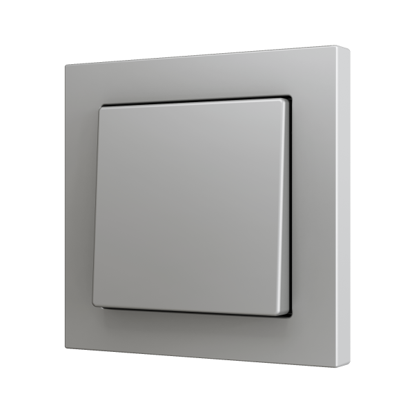 Zennio ZS55 - Soft drukknop - enkel 2-v (Zilver)