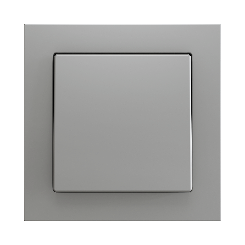 Zennio ZS55 - Soft drukknop - enkel 2-v (Zilver) - VPE=10