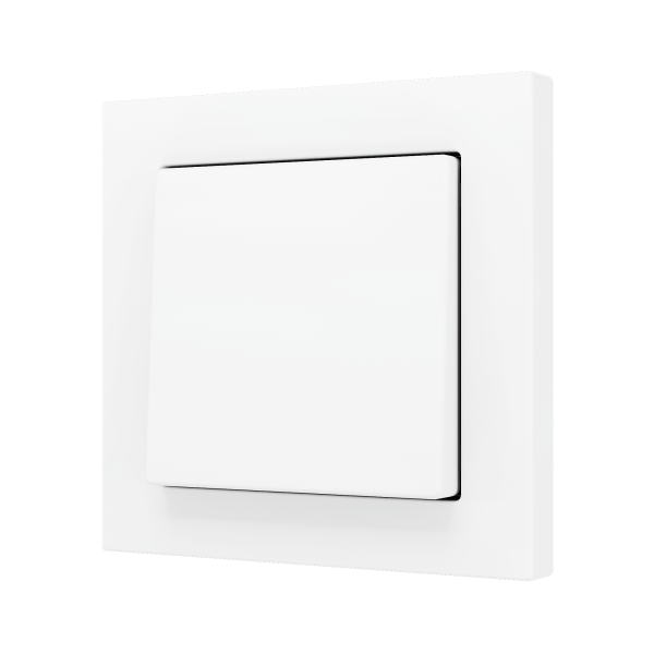 Zennio ZS55 - Bouton poussoir Soft - simple 2-p (Blanc)