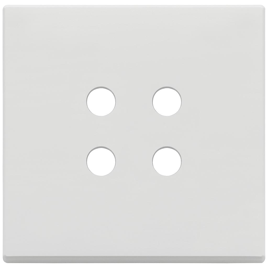 Vimar Eikon Exé Tondo - Plaque de recouvrement 2Mx4 (blanc mat)