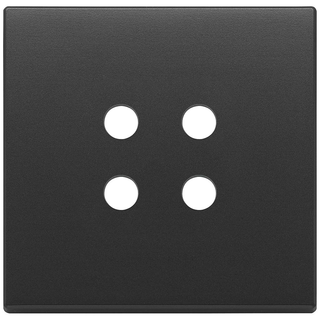 Vimar Eikon Exé Tondo - Plaque de recouvrement 2Mx4 (Anthracite)