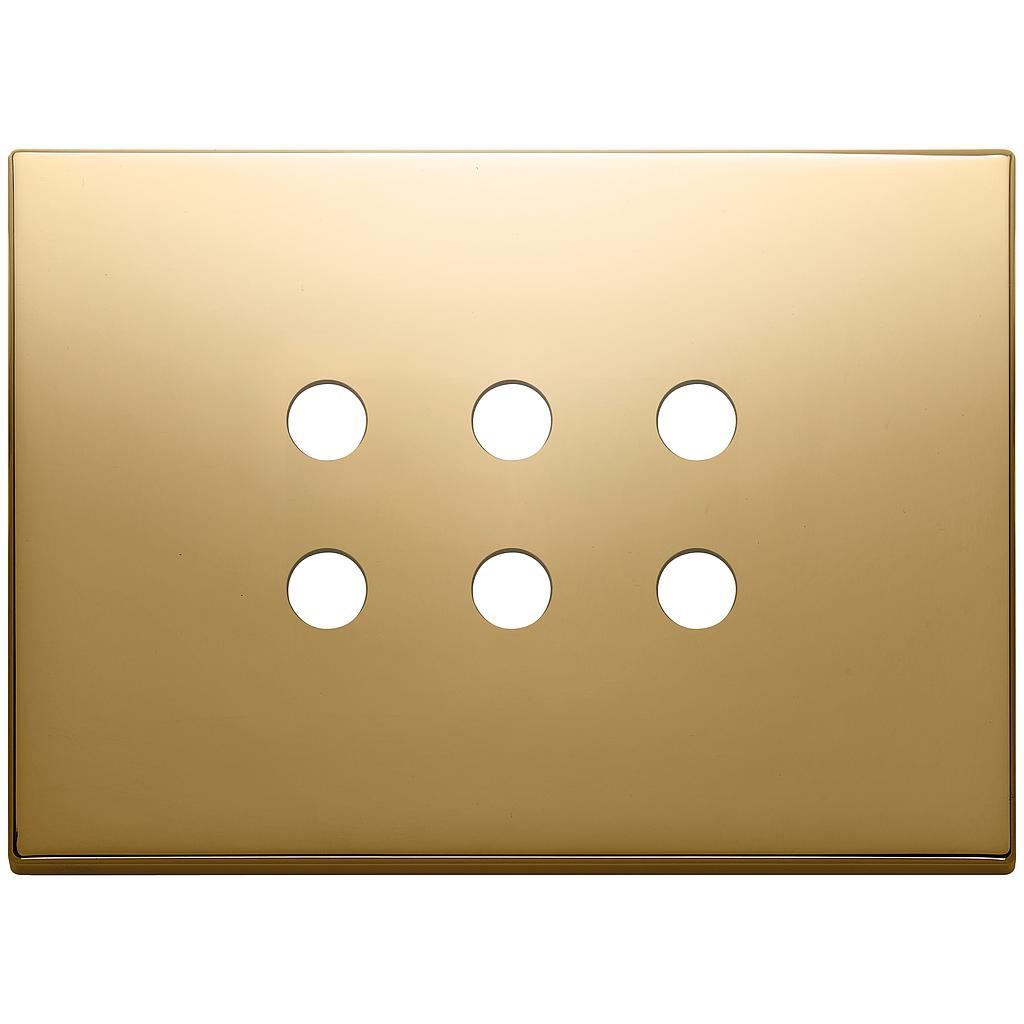 Vimar Eikon Exé Tondo - Afdekraam 3Mx6 (Goud)