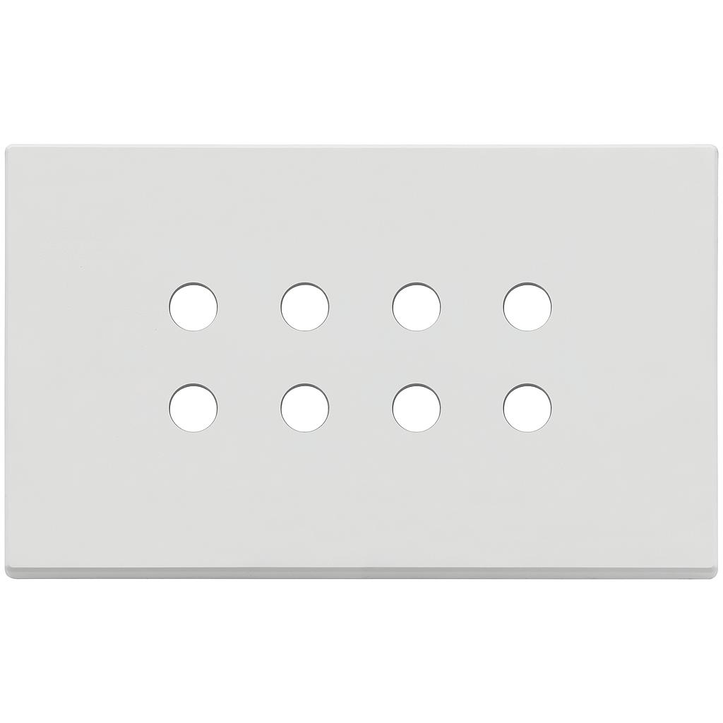 Vimar Eikon Exé Tondo - Plaque de recouvrement 4Mx8 (blanc mat)