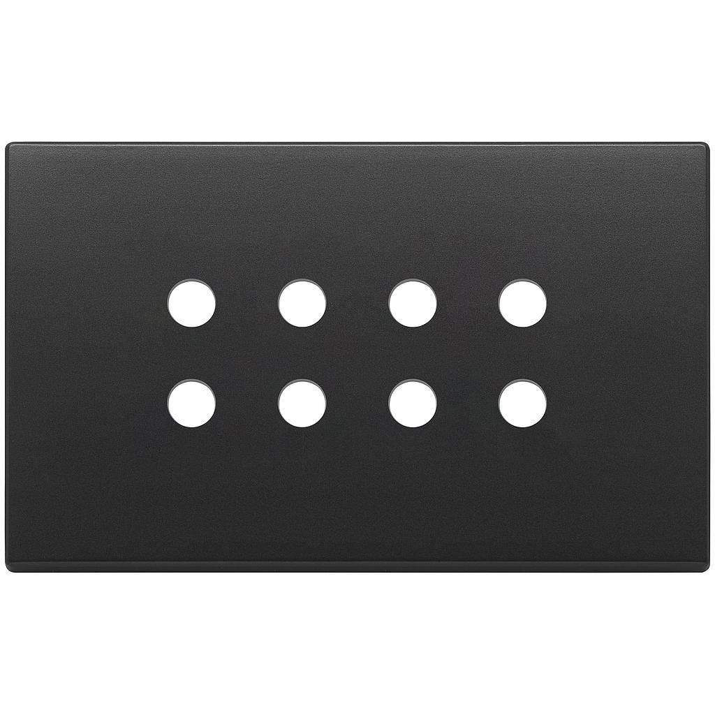 Vimar Eikon Exé Tondo - Plaque de recouvrement 4Mx8 (Anthracite)