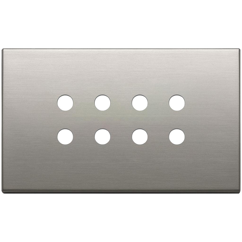 Vimar Eikon Exé Tondo - Plaque de recouvrement 4Mx8 (Bronze nickelé)