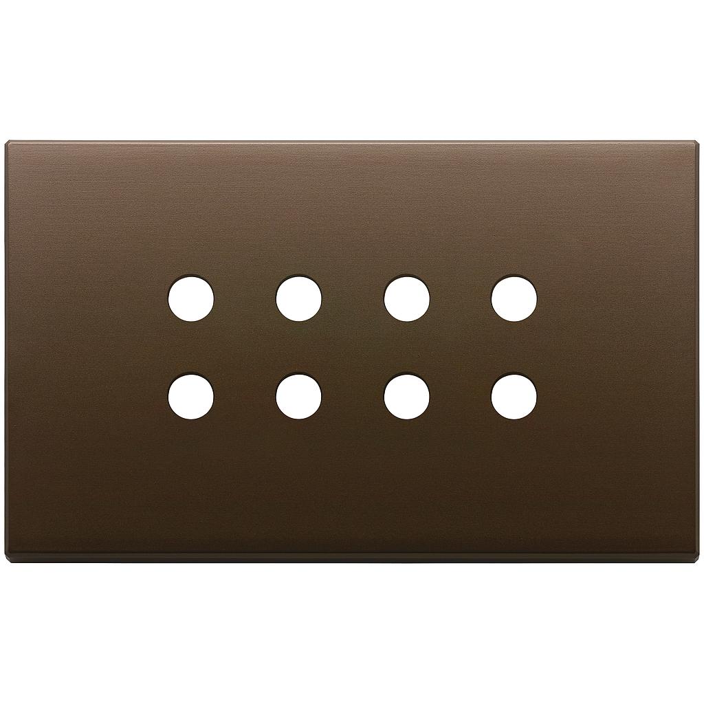 Vimar Eikon Exé Tondo - Plaque de recouvrement 4Mx8 (Bronze brossé)