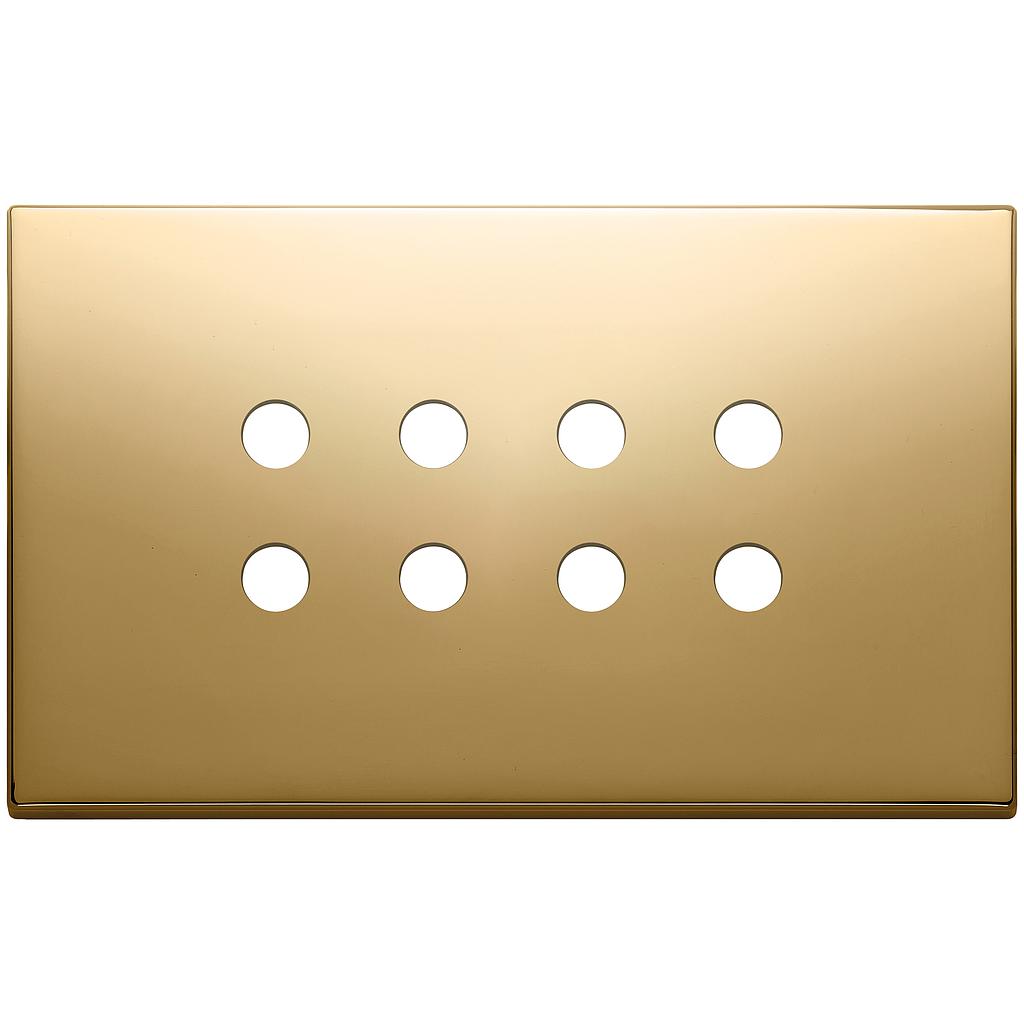 Vimar Eikon Exé Tondo - Plaque de recouvrement 4Mx8 (Or)