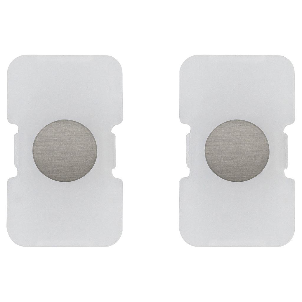 Vimar Eikon Exé Tondo - 2 Bouton-poussoirs éclairables (Nickel)