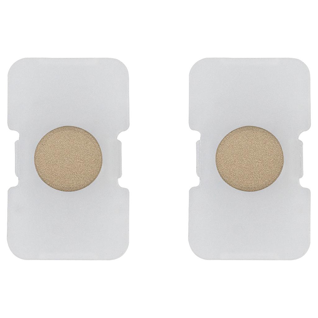 Vimar Eikon Exé Tondo - 2 Bouton-poussoirs éclairables (Or satiné)