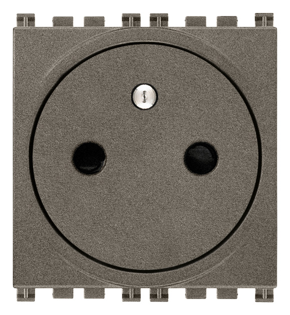 Vimar Arké Flat - 2P+E16A Penaarde stopcontact SICURY (metal)