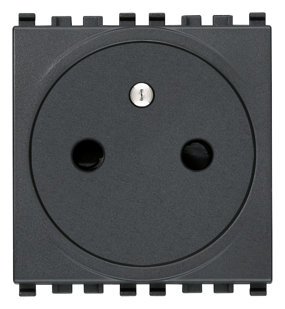 Vimar Eikon Flat - 2P+E16A Penaarde stopcontact SICURY (grijs)