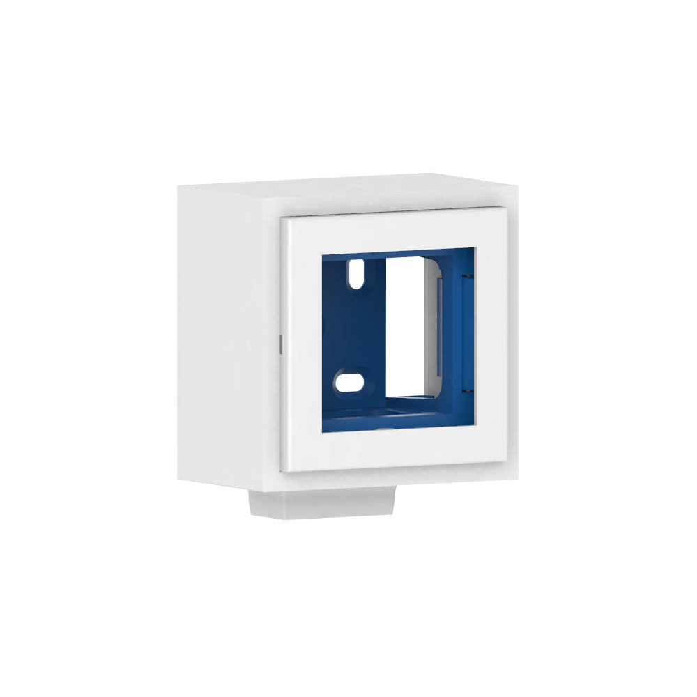 GGK LFG Support d'appareillage 15x30 1-v (RAL9010 - blanc alpin)