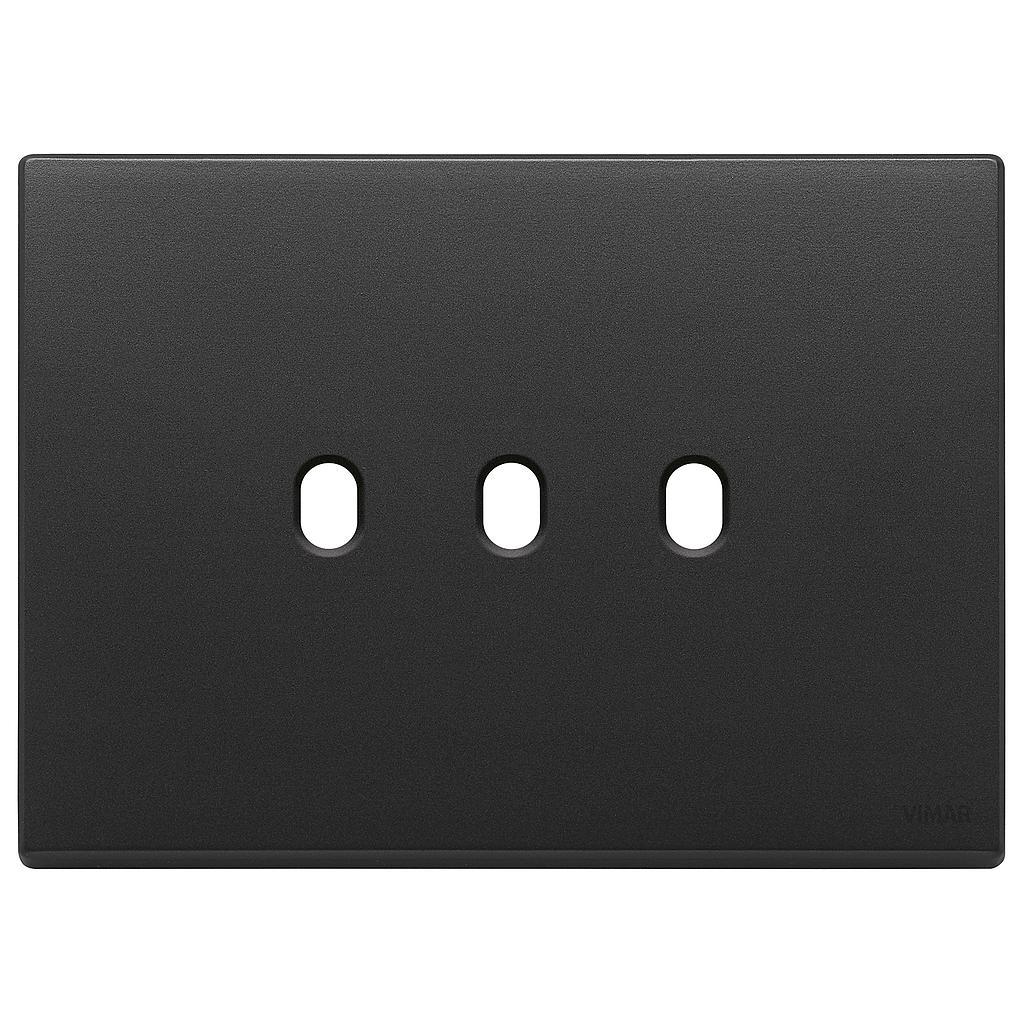 Vimar Eikon Exé Vintage - Plaque de recouvrement 3Mx3 (Anthracite)