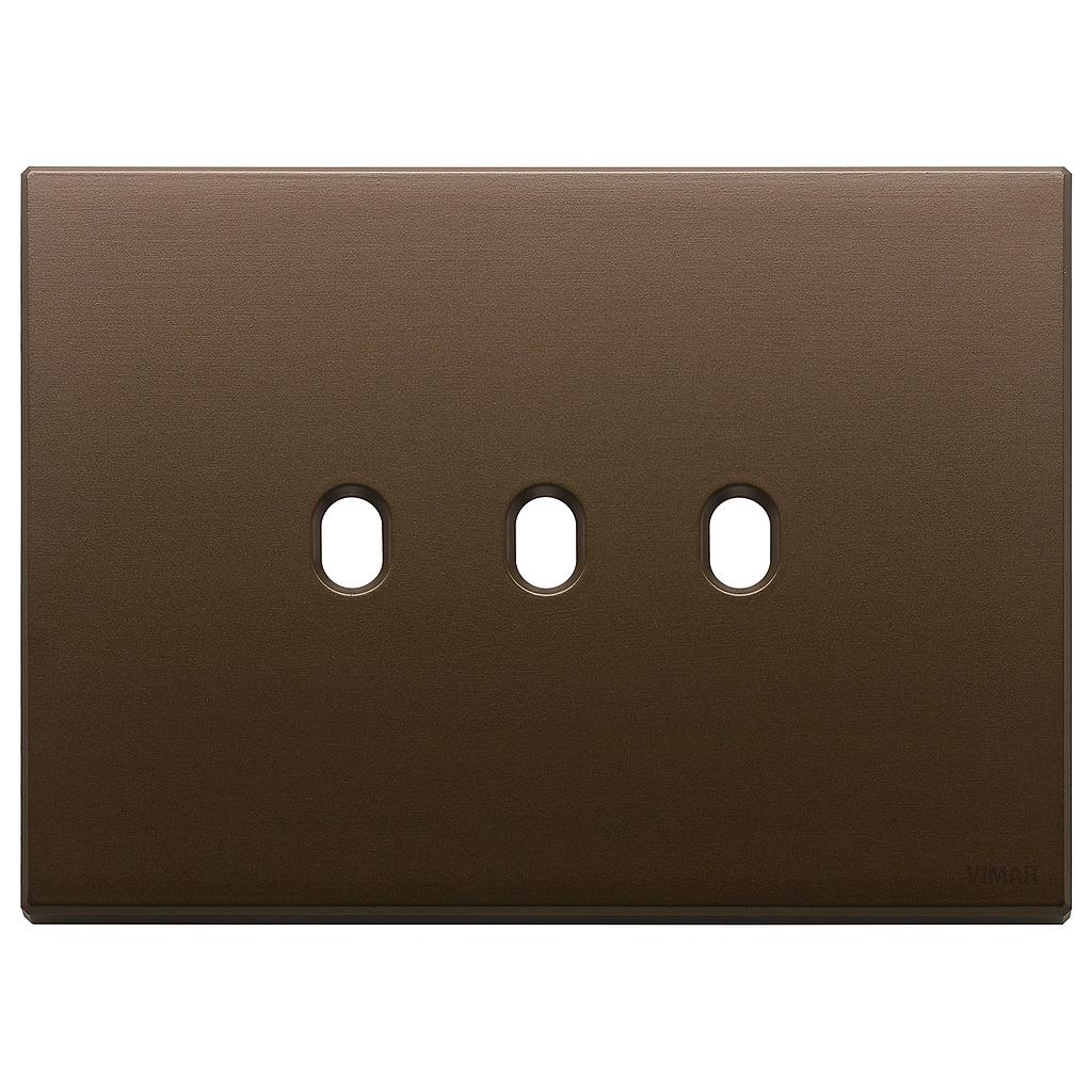 Vimar Eikon Exé Vintage - Plaque de recouvrement 3Mx3 (Bronze brossé)