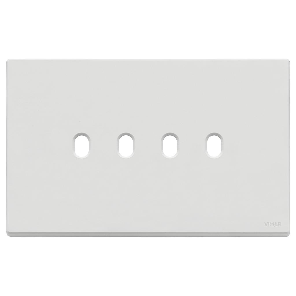 Vimar Eikon Exé Vintage - Plaque de recouvrement 4Mx4 (Blanc matte)