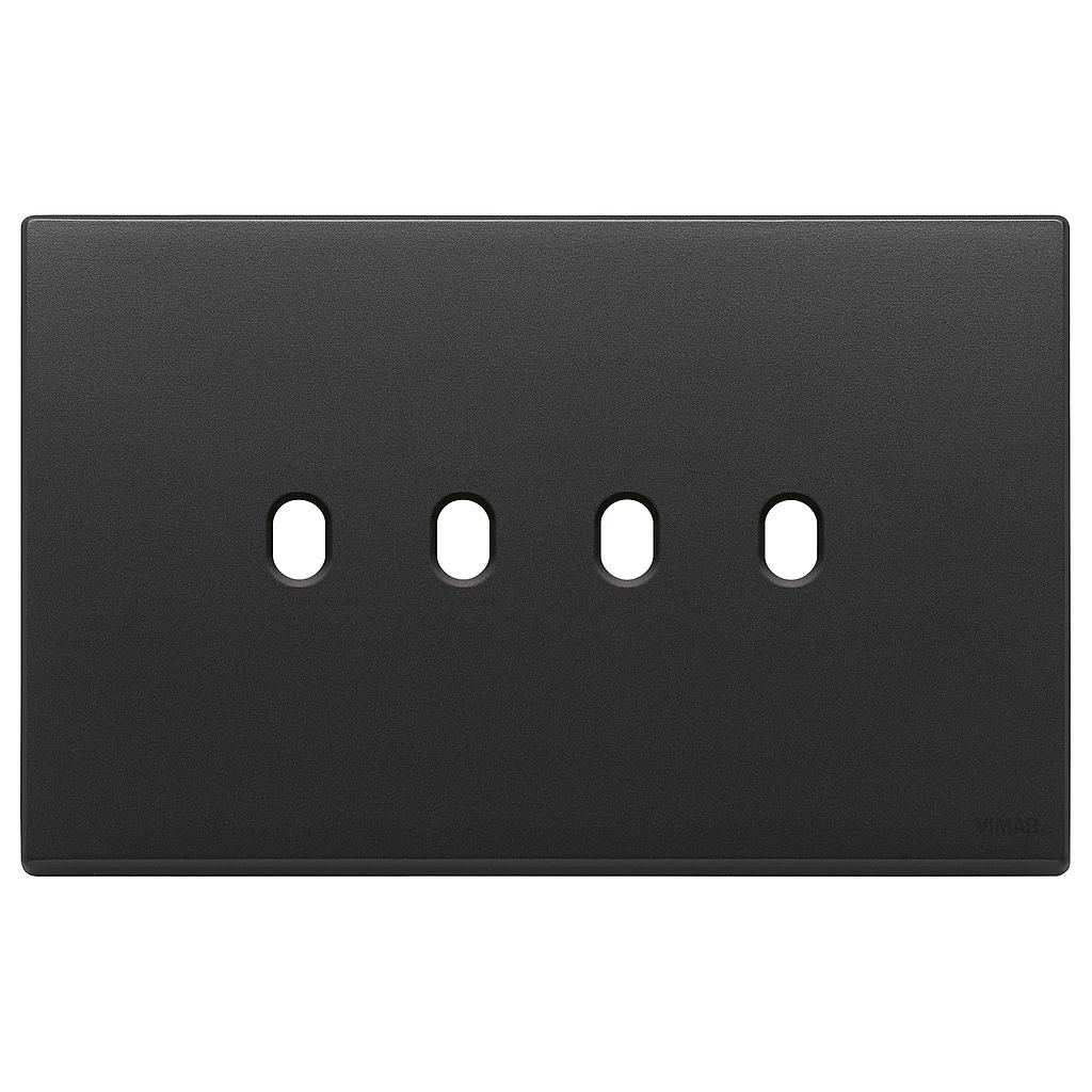 Vimar Eikon Exé Vintage - Plaque de recouvrement 4Mx4 (Anthracite)