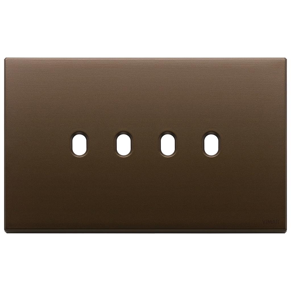 Vimar Eikon Exé Vintage - Afdekplaat 4Mx4 (Geborsteld brons)