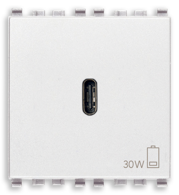 Vimar Eikon - USB-C Voedingsunit 30W PD (Wit)