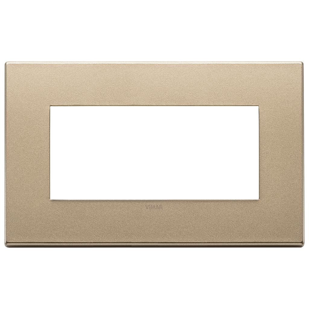 Vimar Eikon Exé - Plaque de recouvrement 4M (Métal- Or satiné)