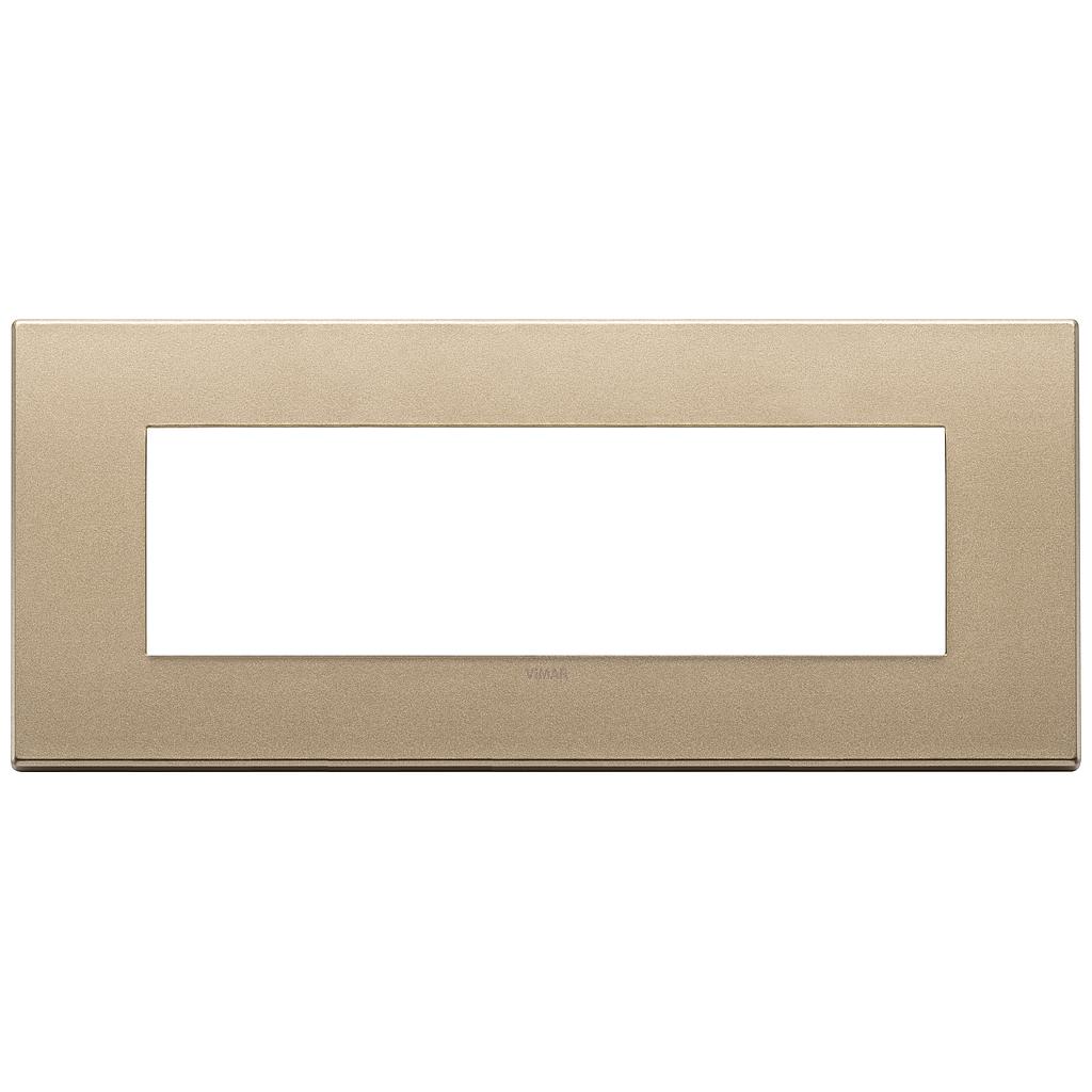 Vimar Eikon Exé - Plaque de recouvrement 7M (Métal - Or satiné)