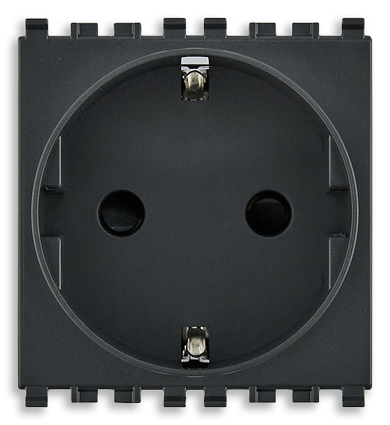 Vimar Eikon Exé - 2P+E 16A Schuko stopcontact SICURY (grijs)