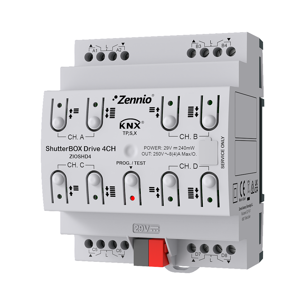 Zennio ShutterBOX Drive 4CH