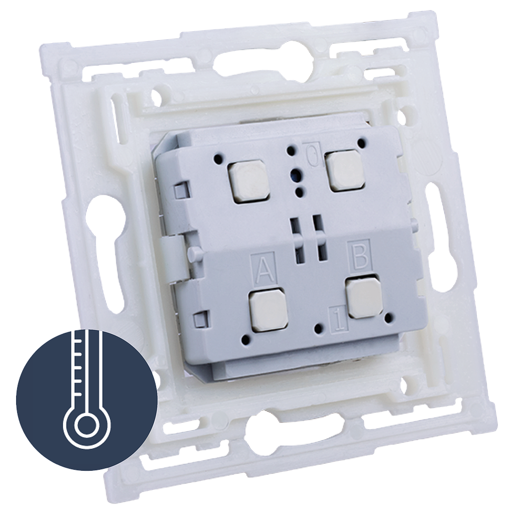 Weinzierl KNX TP drukknopinsert + temp 420.1 secure - voor Niko 2/4v