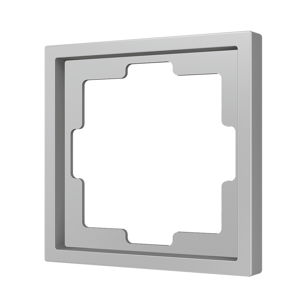 Zennio ZS70 - Afdekraam 1M (Zilver) v2 - VPE=10