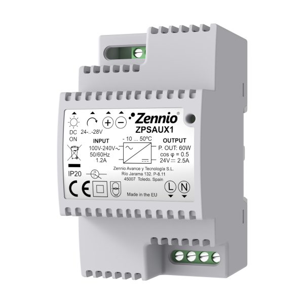 Zennio Voeding 24VDC (2.5 A) - V2